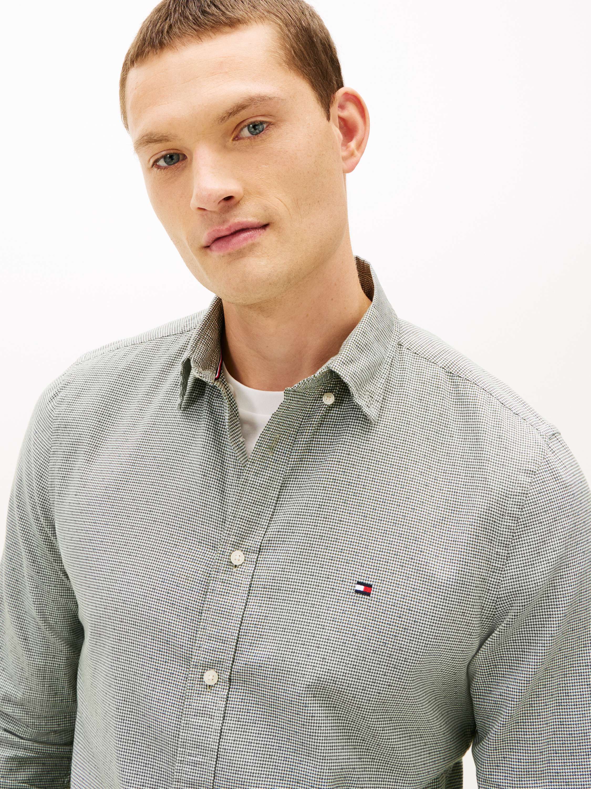 FLEX POPLIN MINI PRINT SF SHIRT