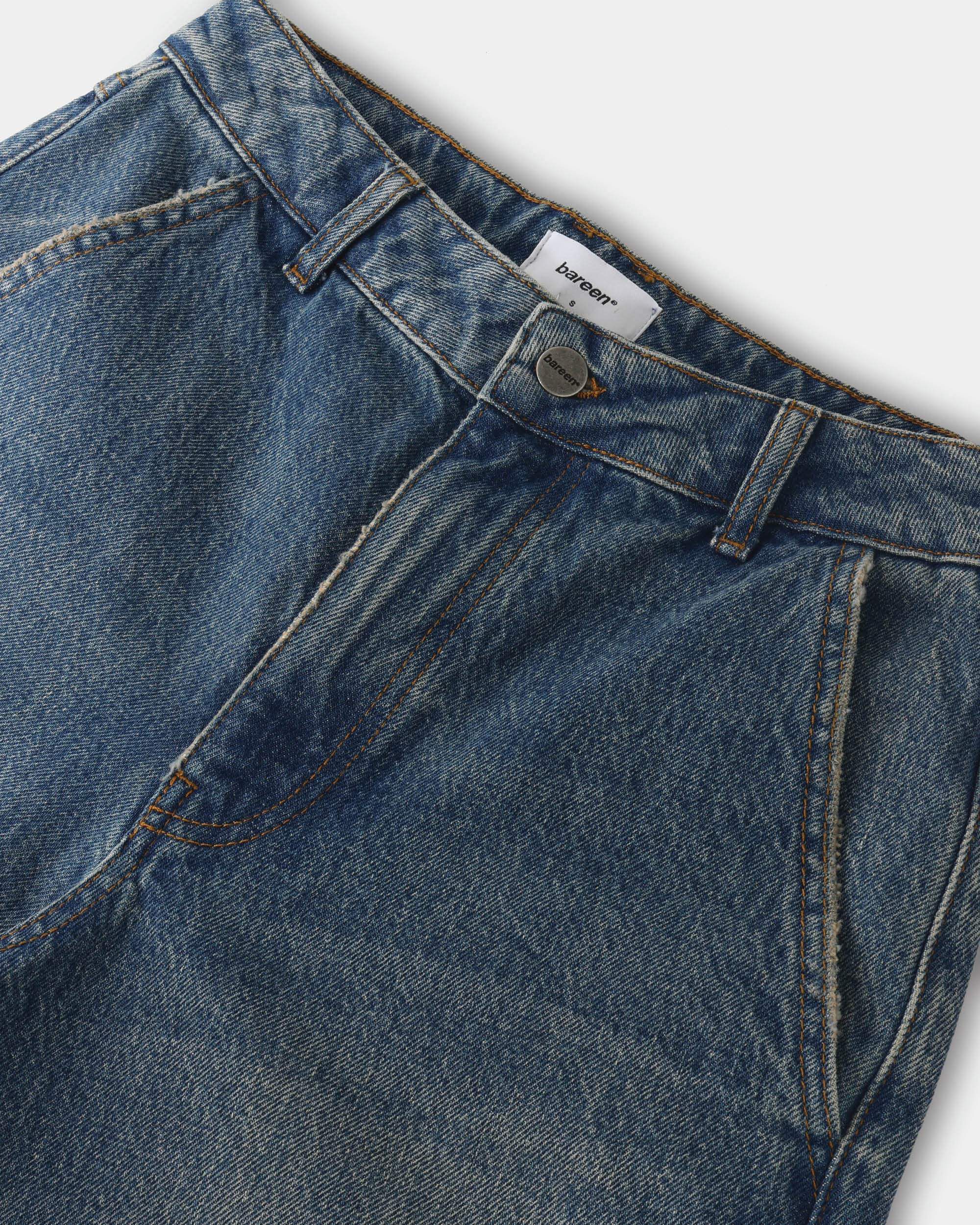 Straight Denim Shorts