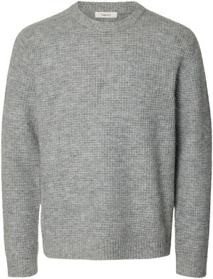 SLMRAI LS KNIT WAFFLE CREW NECK