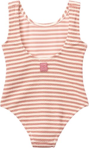 Bianco Stripe Swimsuit  Coral blush