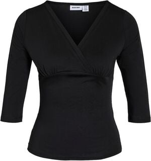 NMJUNE 3/4 V-NECK TOP