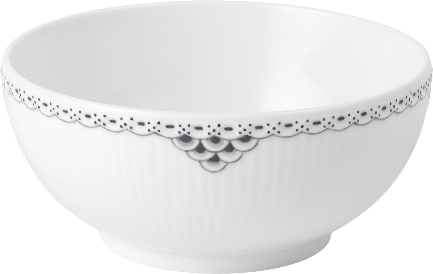 Sort Riflet Blonde sk&aring;l, 73 cl. , 15 cm