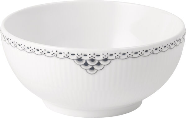 Sort Riflet Blonde skål, 73 cl. , 15 cm