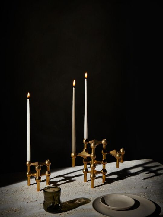 STOFF Nagel® lysestage messing