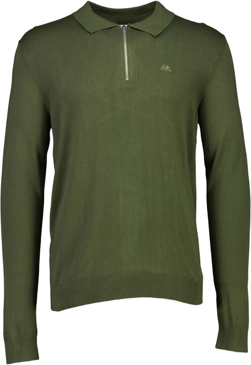 Ecovero L/S zip polo