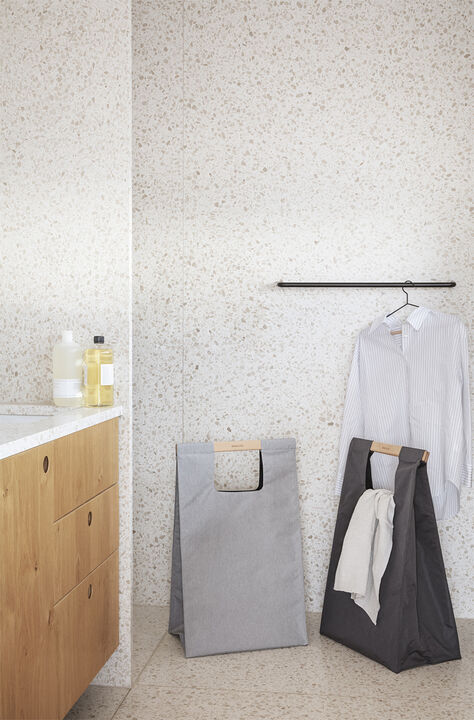 Vasketøjspose Dark grey