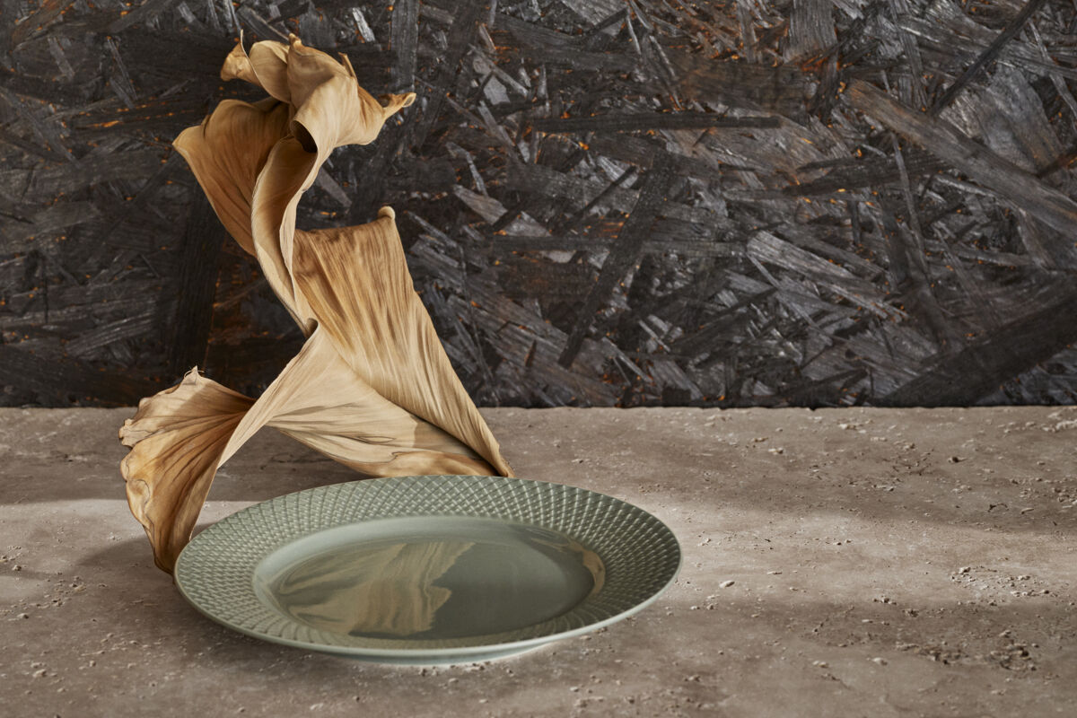 Rhombe Earth Frokosttallerken &Oslash;21 cm moss