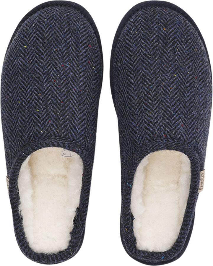 DARWIN WOOL - OPEN WOOL SLIPPERS WITH SHEARLING LINING