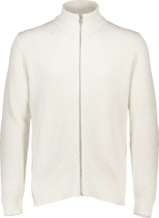 Zip through structure cardigan