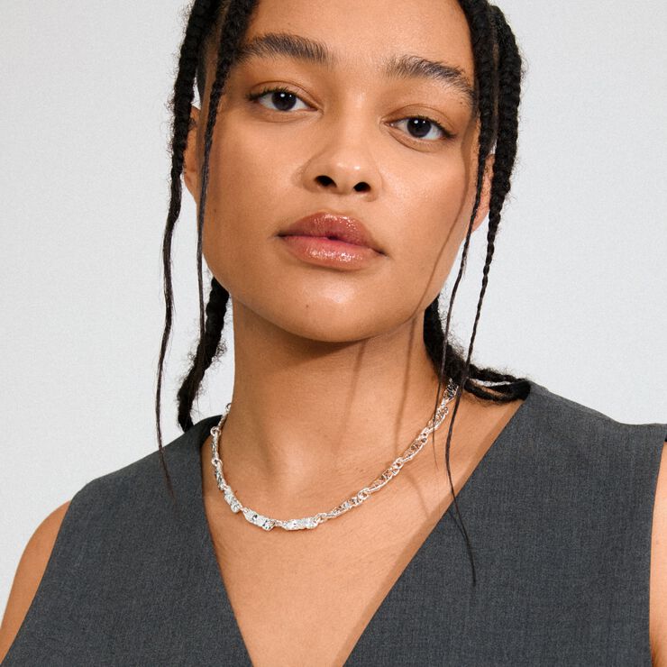 INSTANT necklace silver-plated