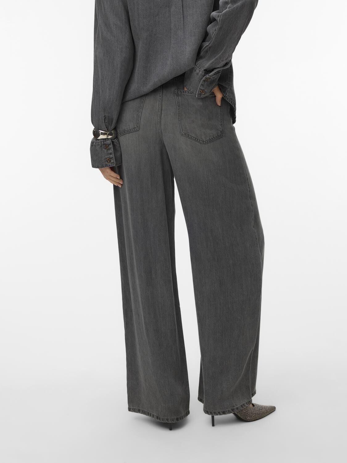 Awelina Hr Wide Jeans Mix