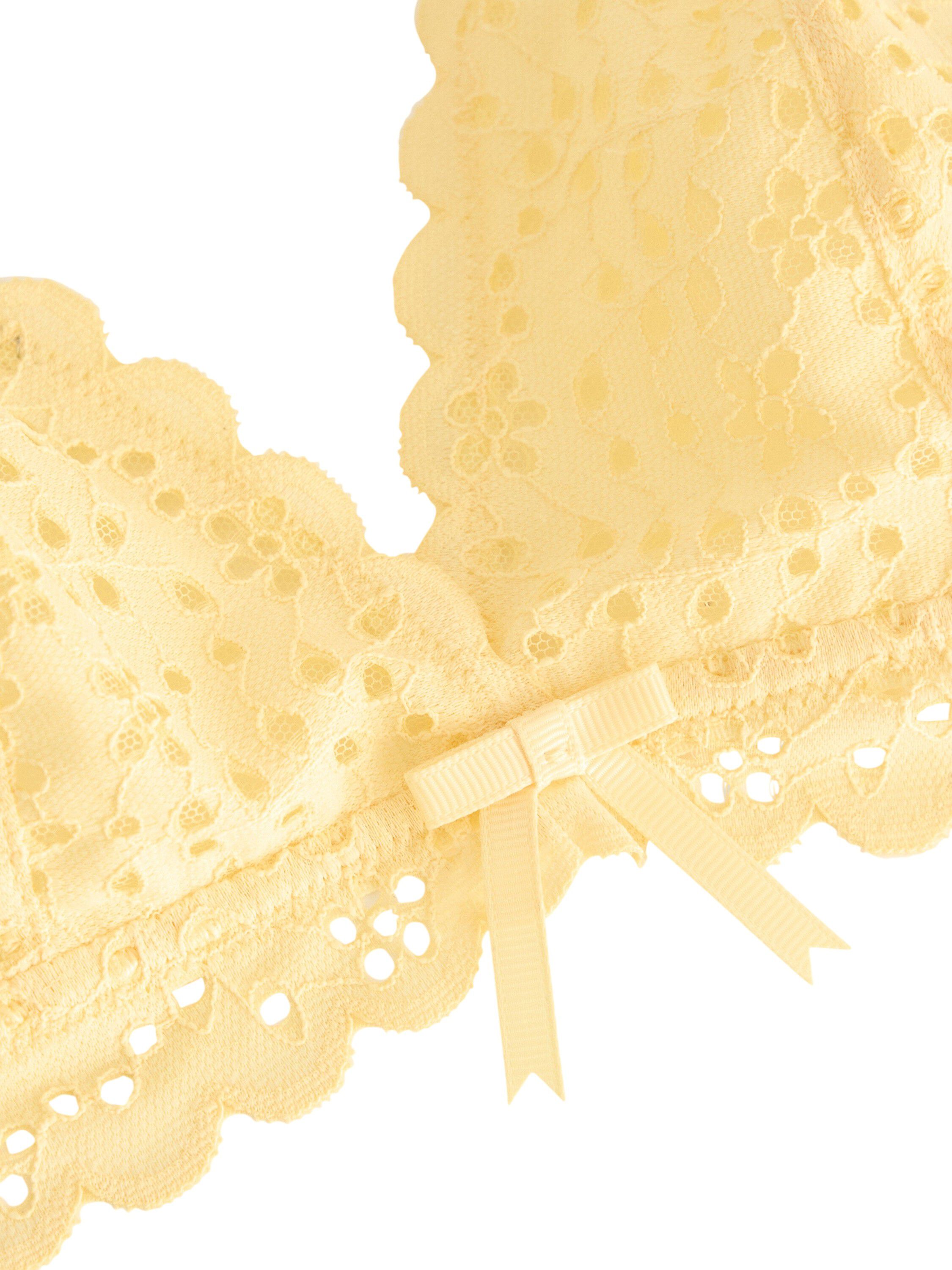 Bralette med blonder