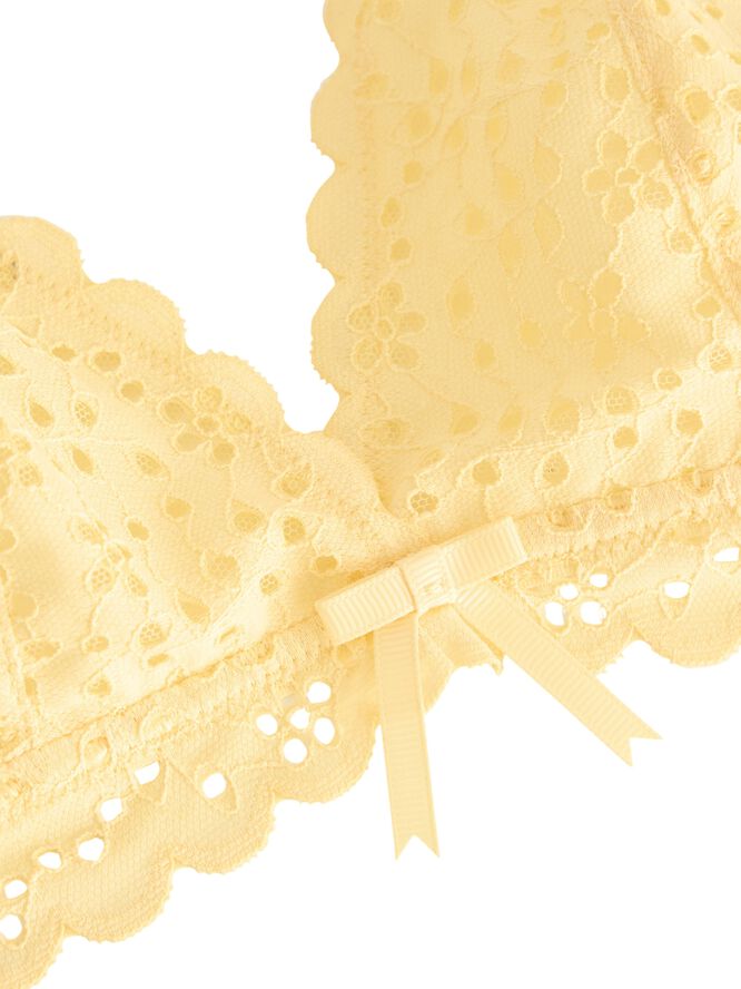 Bralette med blonder