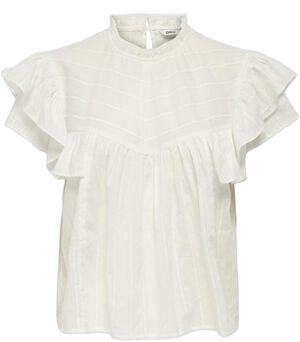 ONLHEIKE S/L FRILL O-NECK TOP WVN