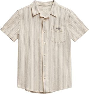 Shield Striped Linen Blend SS Shirt