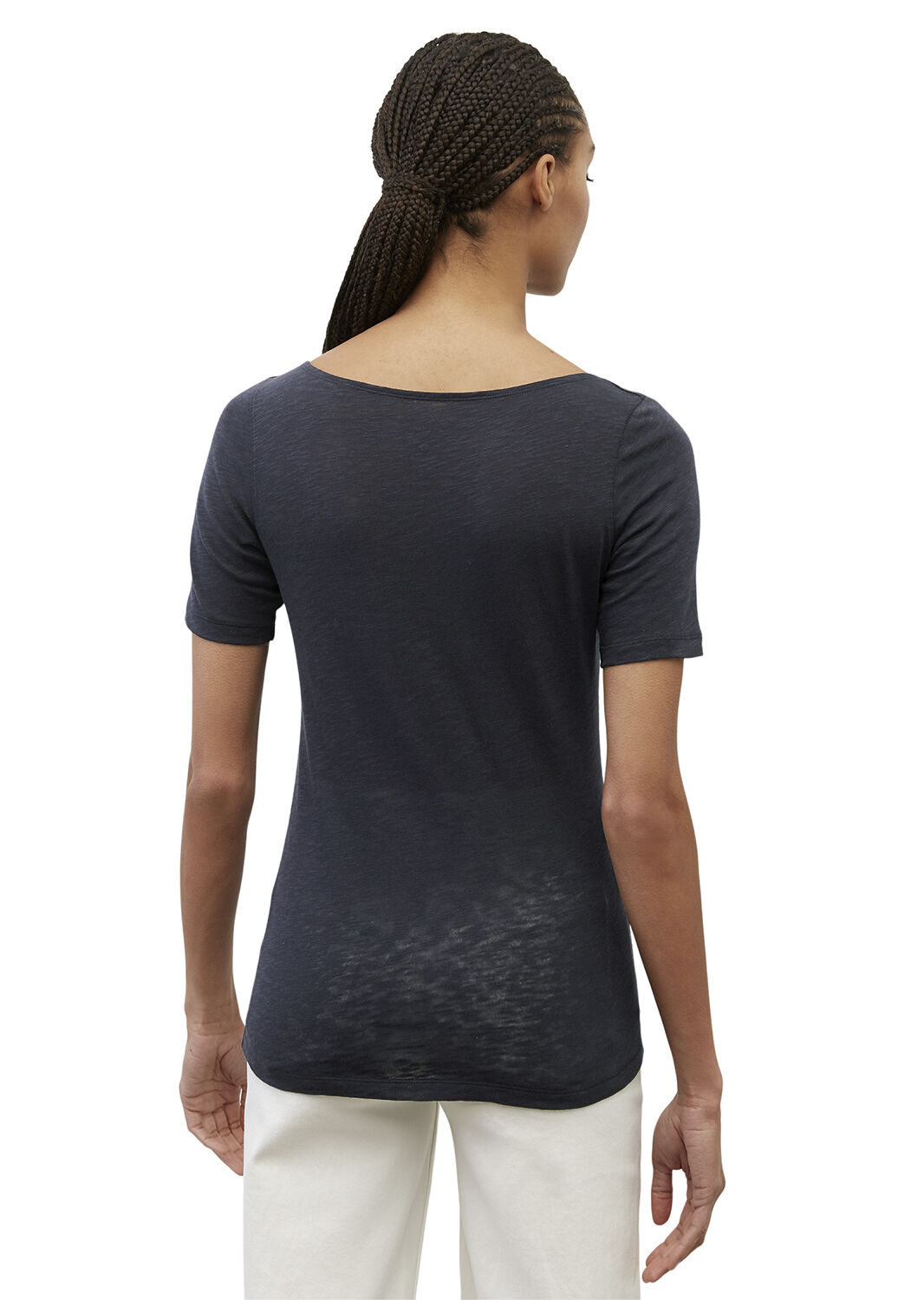 T-shirt, short sleeve, boat neck