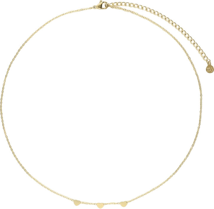 Necklace with three hearts