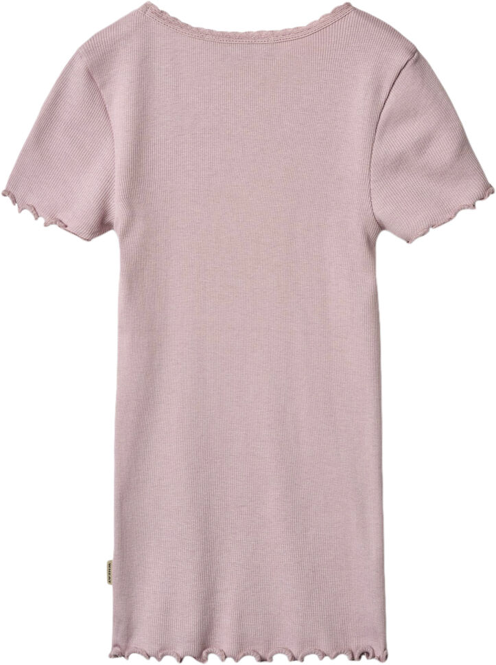 Kort&aelig;rmet Rib T-shirt Katie