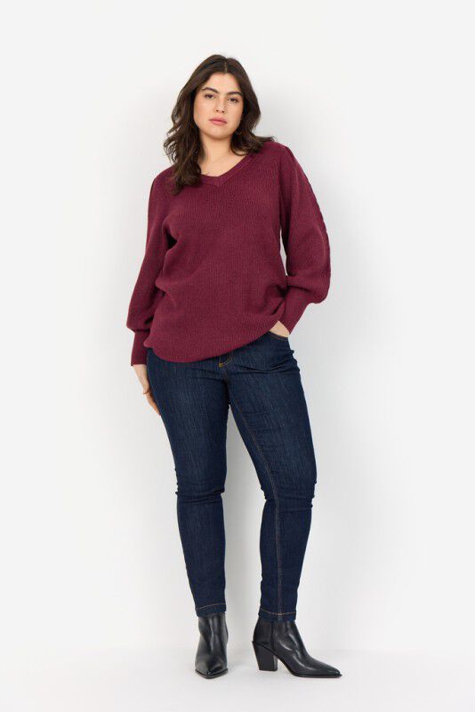 Curvy WA-NANINE 3 Bluse R&oslash;d