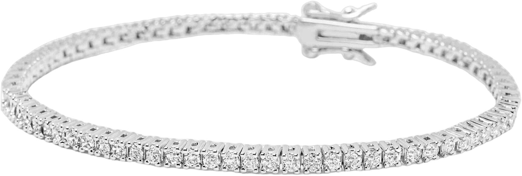 Women's Mini Tennis Bracelet in Silver