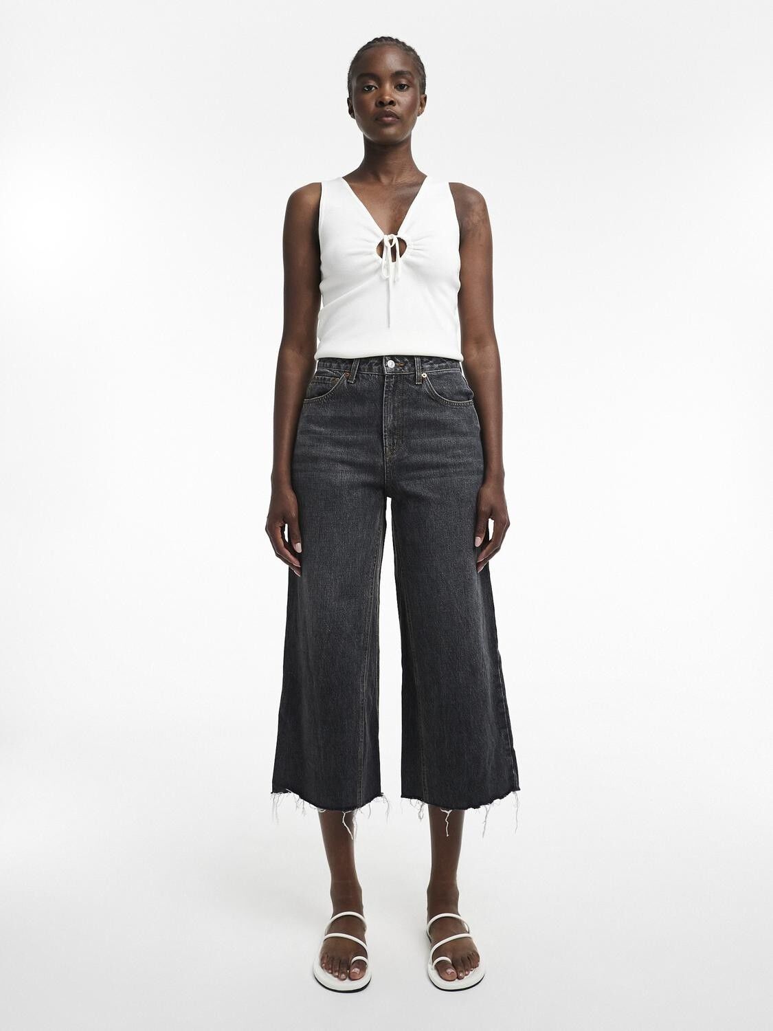 Tsvera Hr Wide Cropped Dnm Jeans Blw