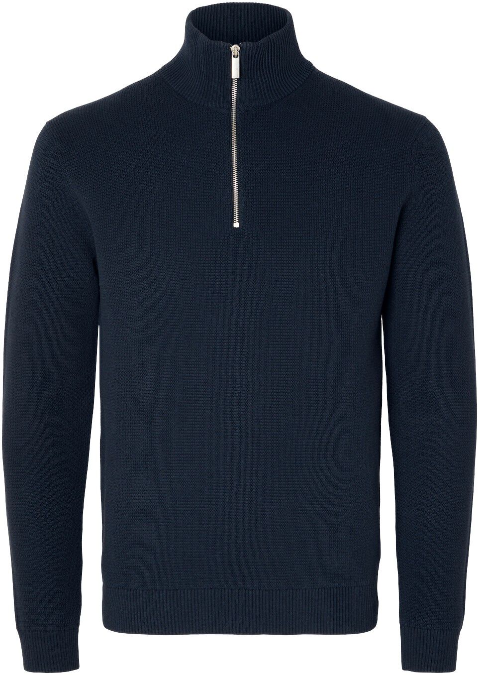 Slhdane Ls Knit Structure Half Zip Noos