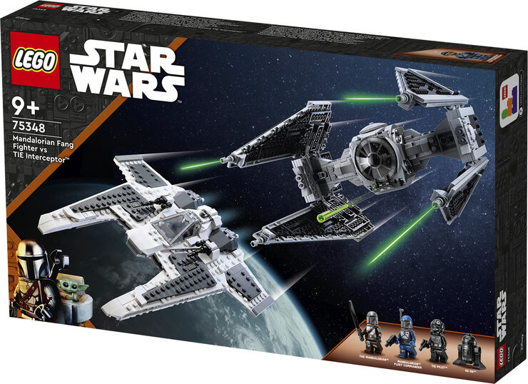 Mandalorian Fang Fighter vs Interceptor 75348