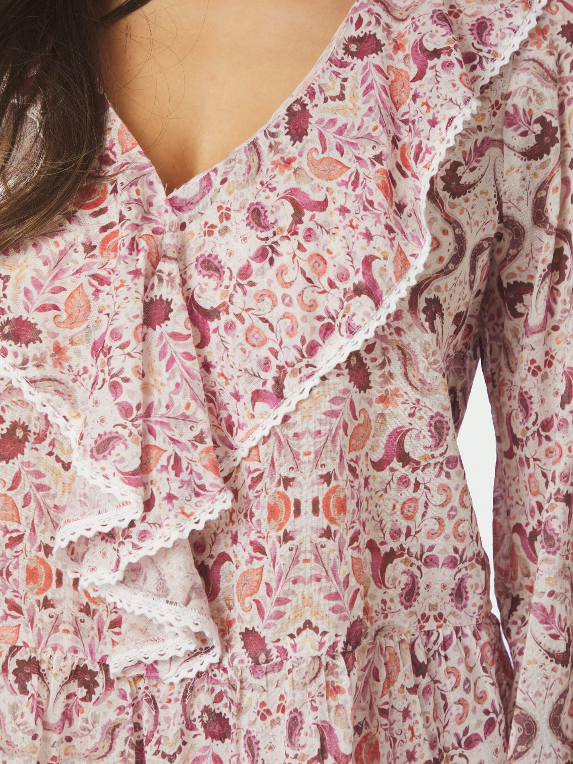 Ajda Paisley Dance Blouse