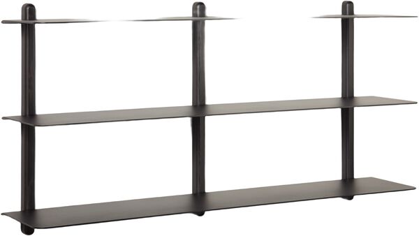 Nivo hylde stor D sort ask/ sort