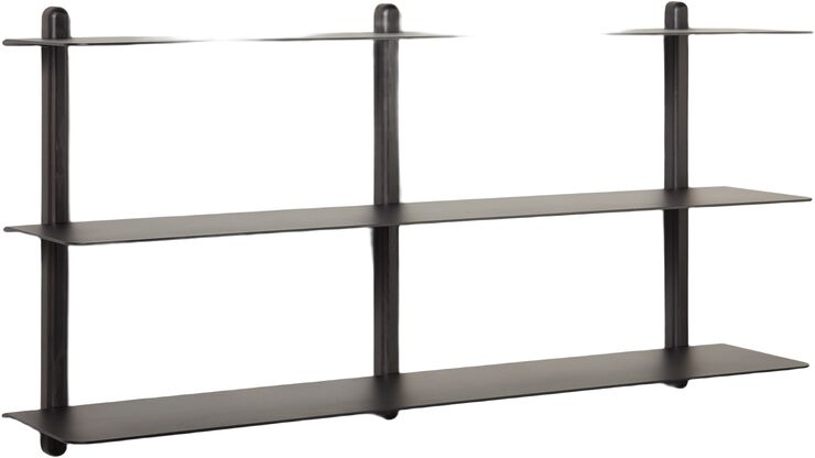 Nivo hylde stor D sort ask/ sort