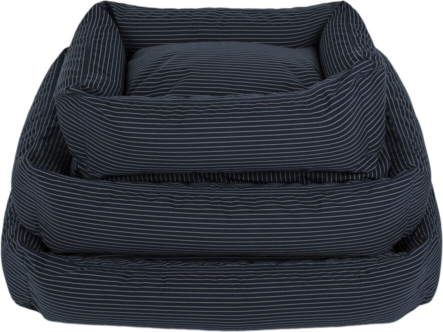 Fossflakes Dog bed Blue pinstripe