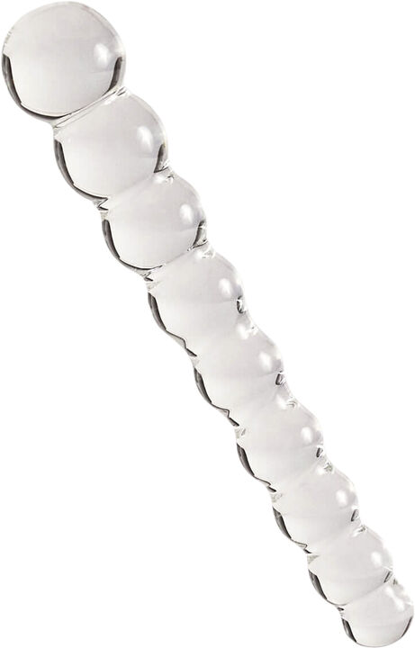 Tansy Beaded Glasdildo