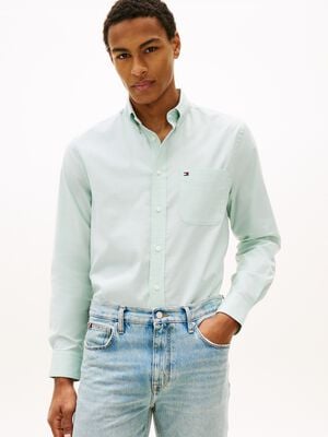 Regular Fit Button-Down Lightweight Oxford Shirt