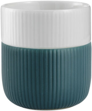 Fluted Contrast Mug 35cl Petrol