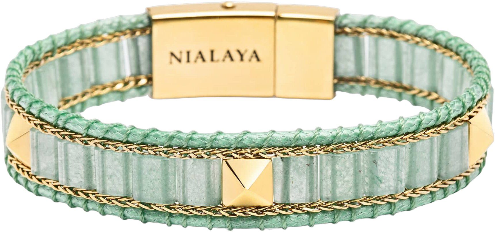 Green Aventurine Stud Bracelet