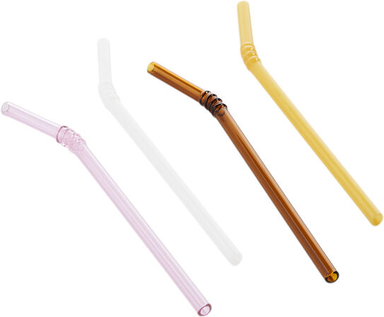 Sip-Swirl Straw Set of 4-Opaque mix