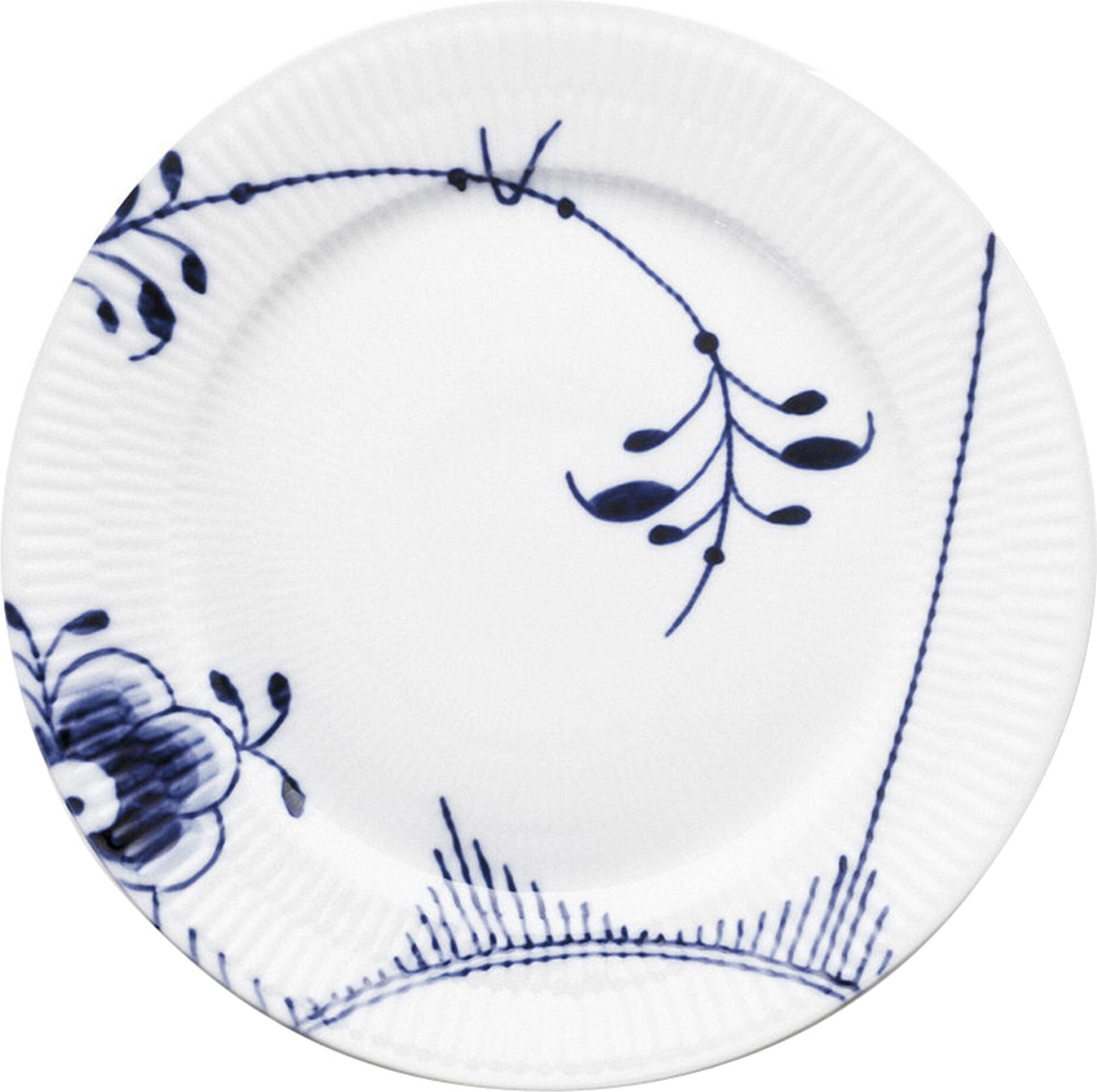 Bl&aring; Mega Riflet 27 cm. tallerken