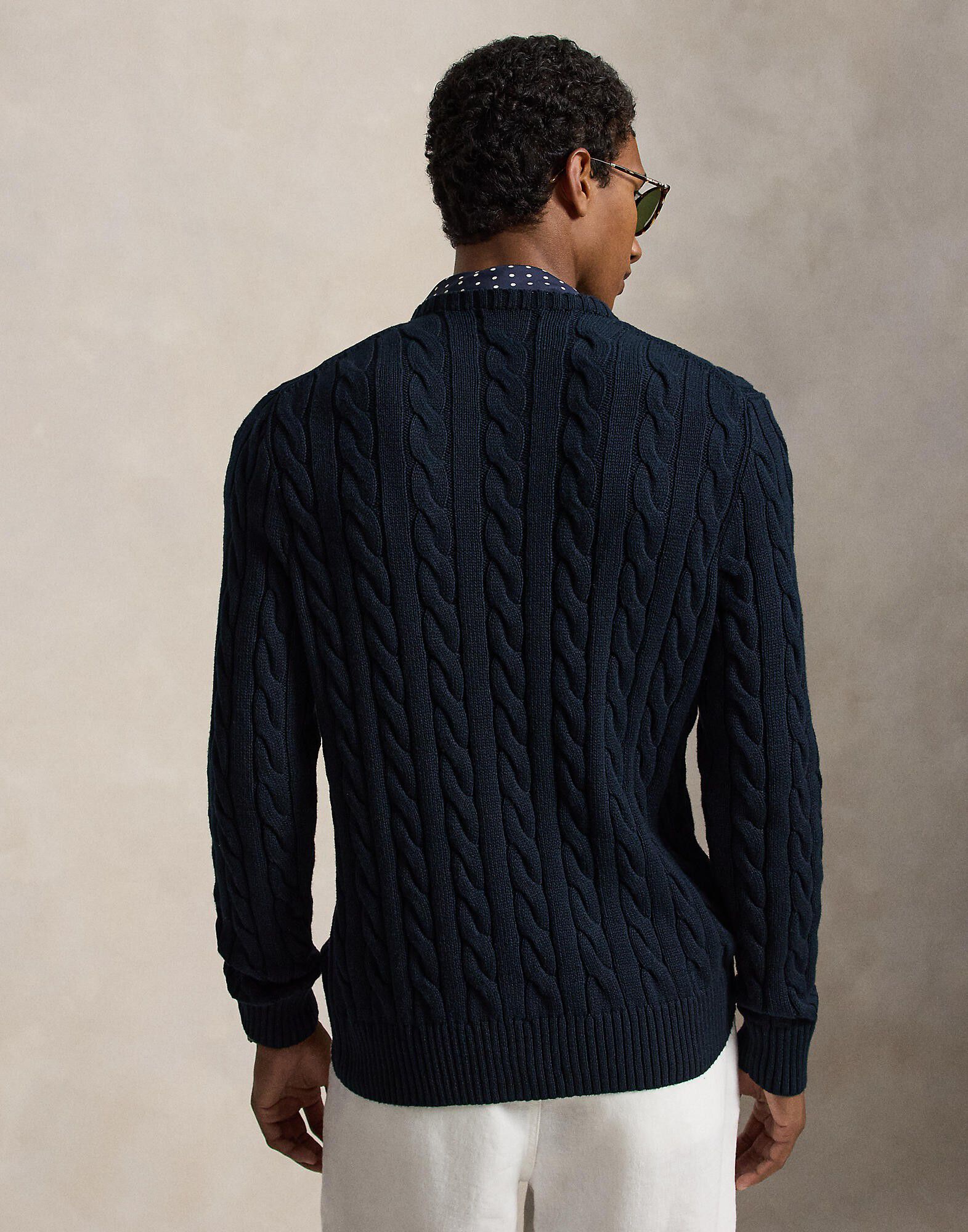 Cable-Knit Cotton Sweater