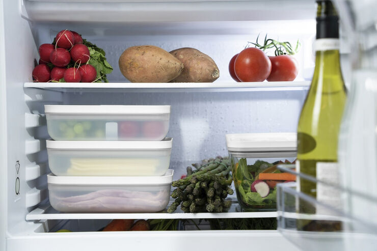 FRESH & SAVE Vakuum madkasse, semitransparent/grå, Str L