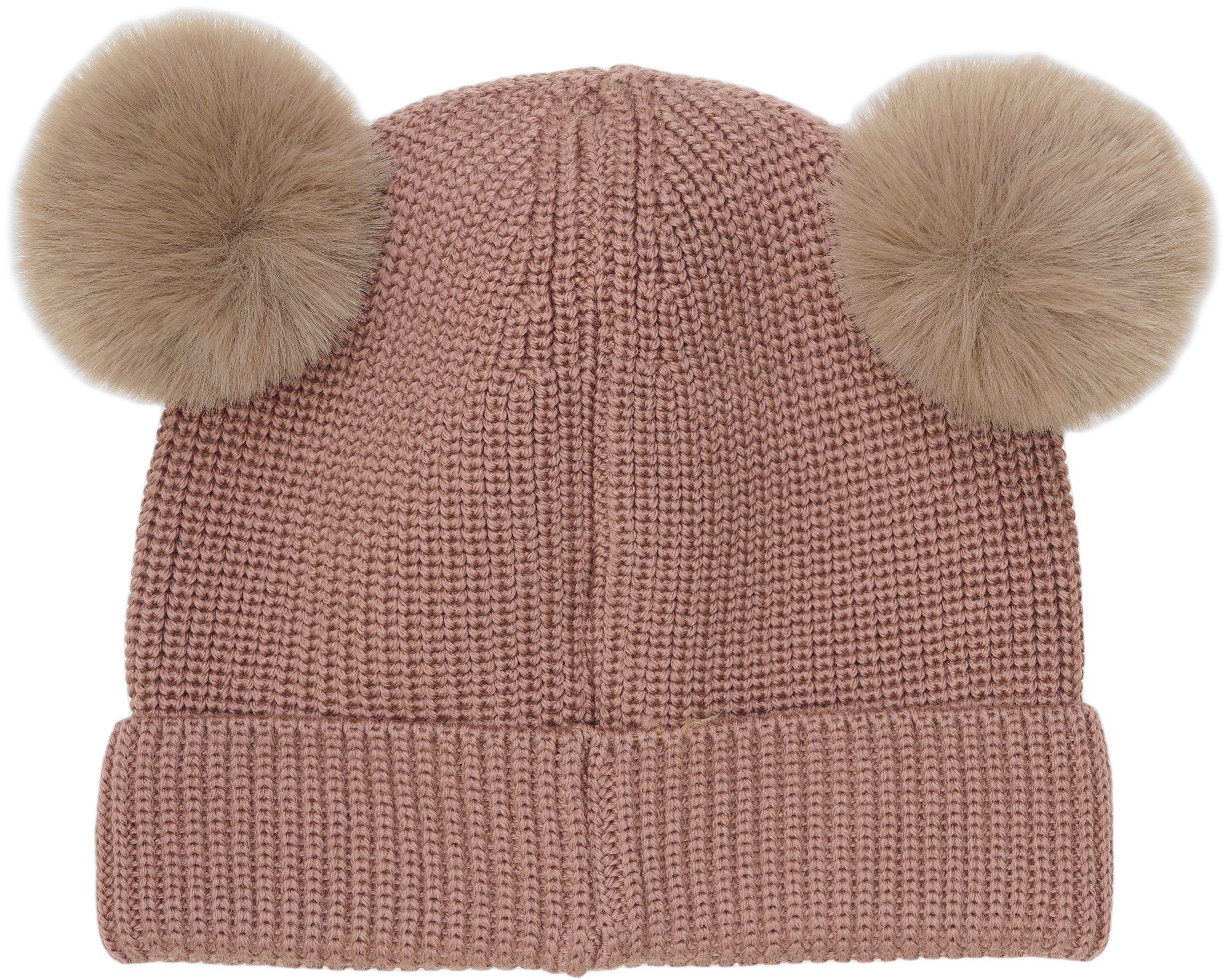 Beanie Wool Knit Pompoms