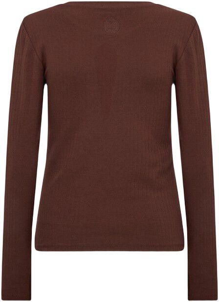 LR-NEDDIE 4 T-shirt M&oslash;rk brun