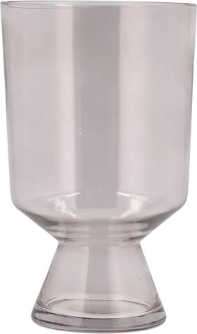 Vase Drum D15 x 24 cm Lyserød Glass