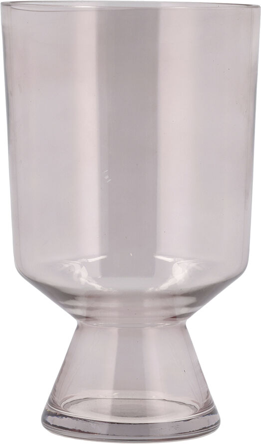 Vase Drum D15 x 24 cm Lyserød Glass