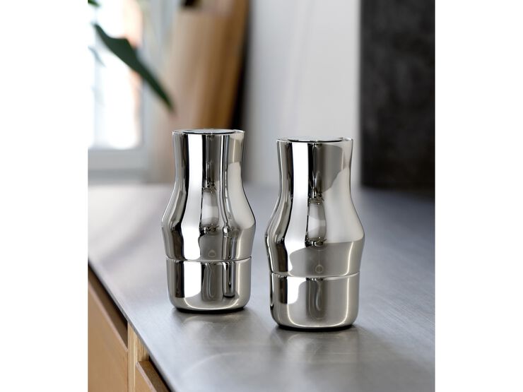 Salt- og pepperkvernsett Dorotea 14 cm Blankt stål