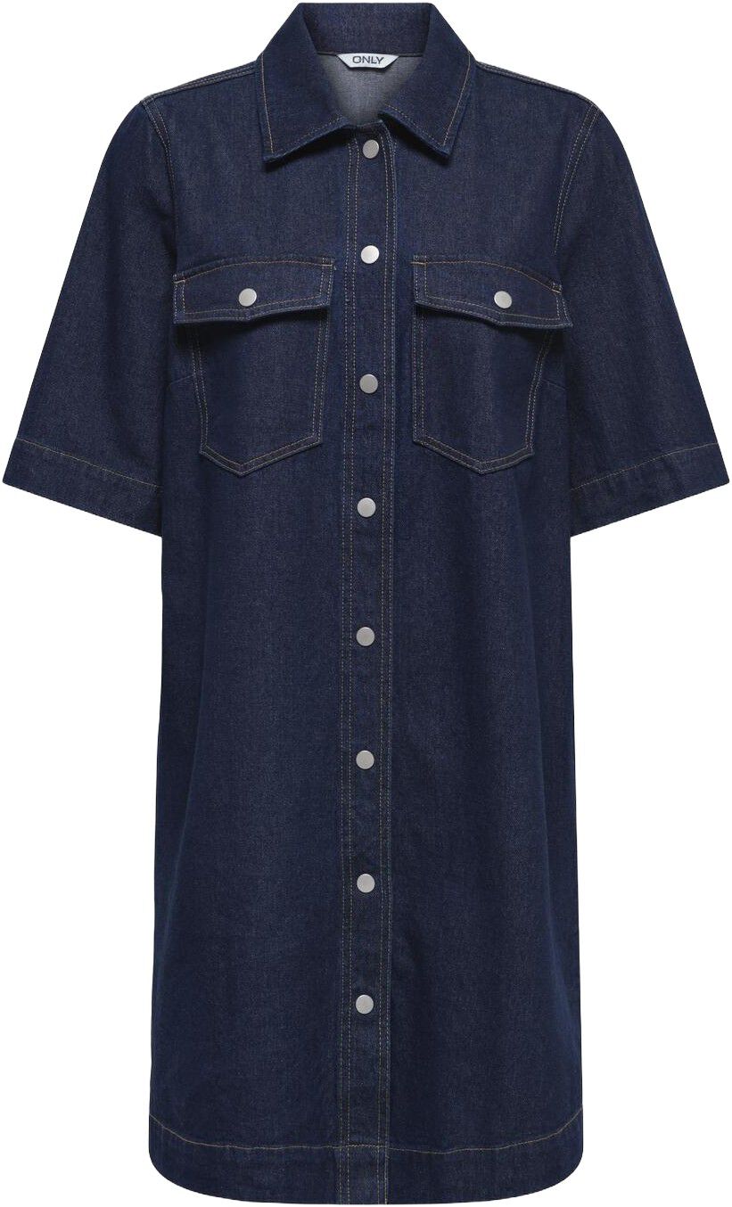 Onlbelle S/S Button Dress Dnm Gua Noos