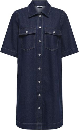 ONLBELLE S/S BUTTON DRESS DNM GUA N