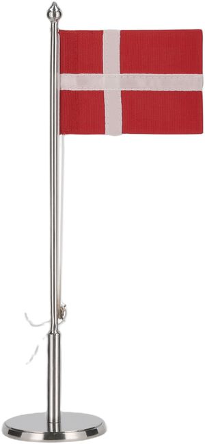 Flaggstang DK 20,5 cm Blankt st&aring;l