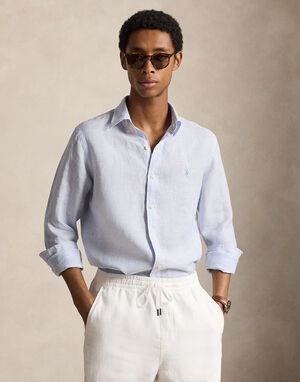 Custom Fit Striped Linen Shirt