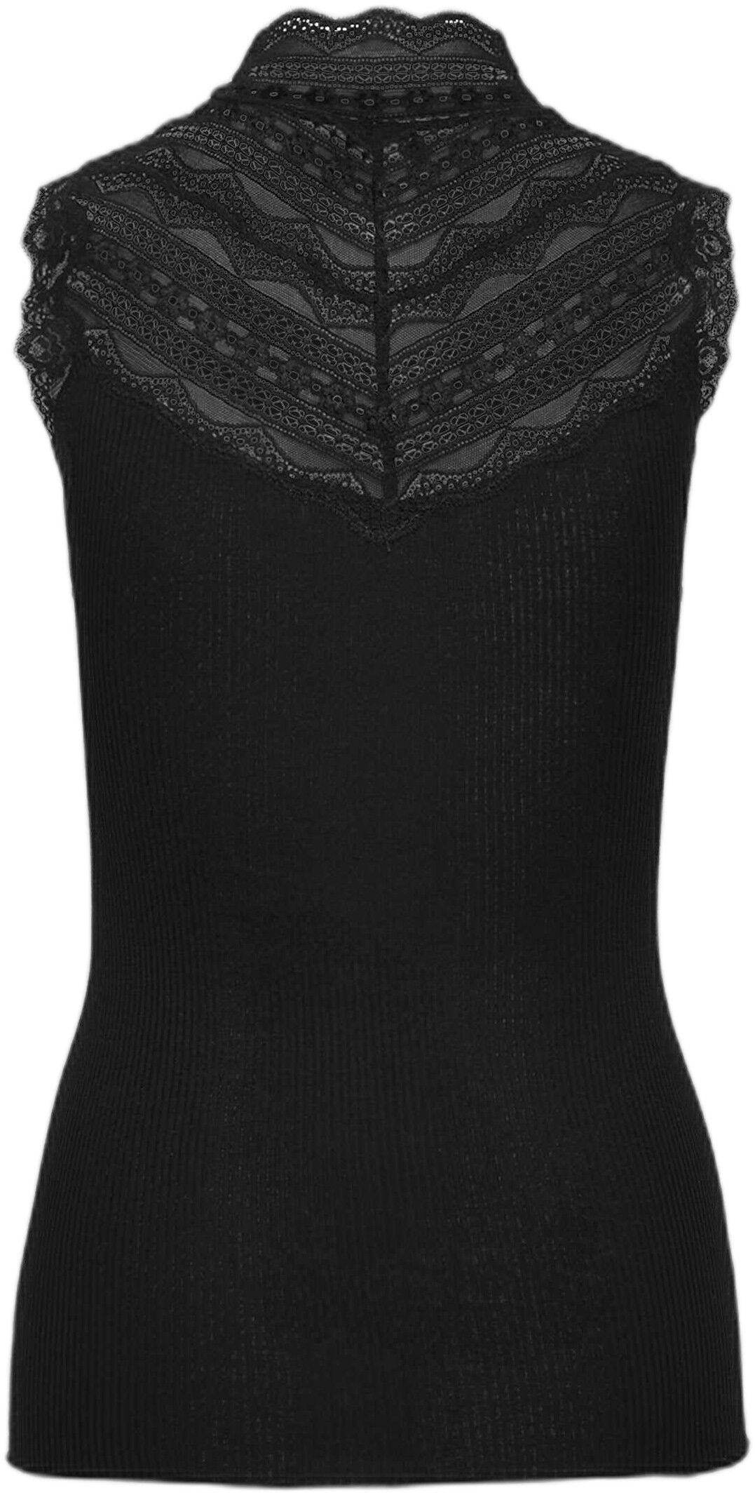 Silk top w/ lace