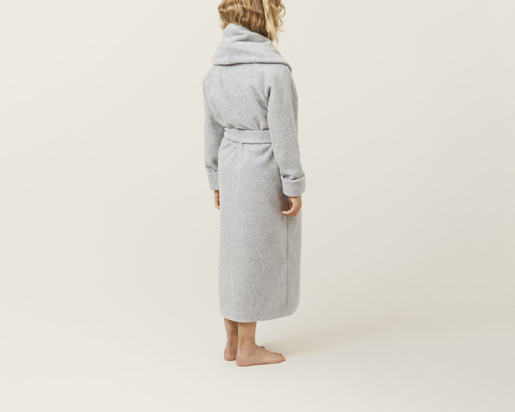 Mount fuji morgenkåbe lysegrå